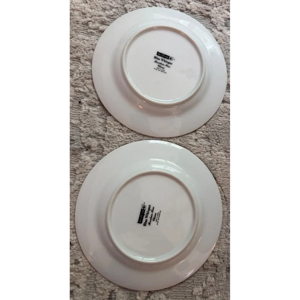 Sheffield Blue Whisper Porcelain Fine China Bread Butter‎ Plates Set of 2 Japan